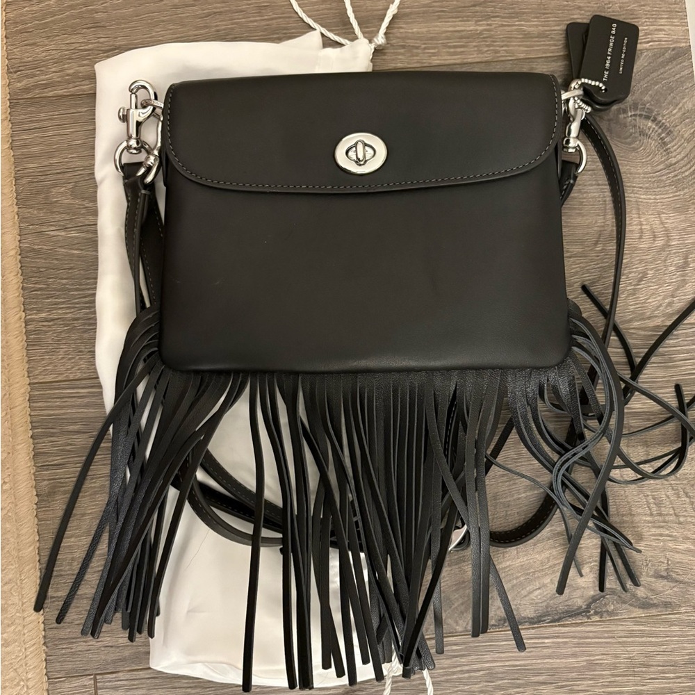 Coach 1964 Fringe Bag Limited Re Release NWT in Black CU033